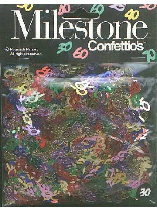 MILESTONE 30 confetti