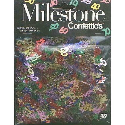 MILESTONE 30 confetti