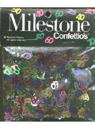 MILESTONE 60 confetti