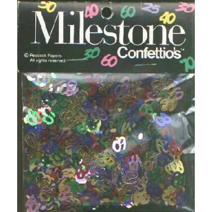 MILESTONE 60 confetti