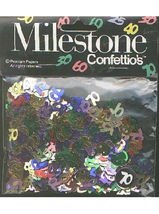 MILESTONE 70 confetti