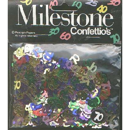 MILESTONE 70 confetti