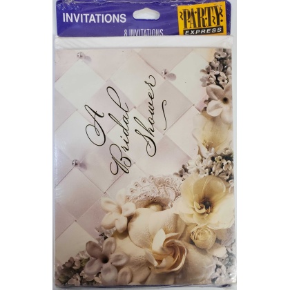 Party Express Bridal Shower invitations - 8 Count