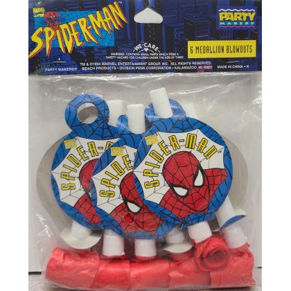 Party Makers Marvel Comics Spider-Man 6 Medallion Blowouts