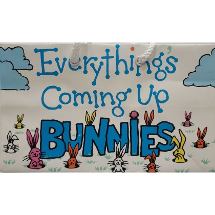 Peacock Papers Everything Coming Up Bunnies Gift Bag