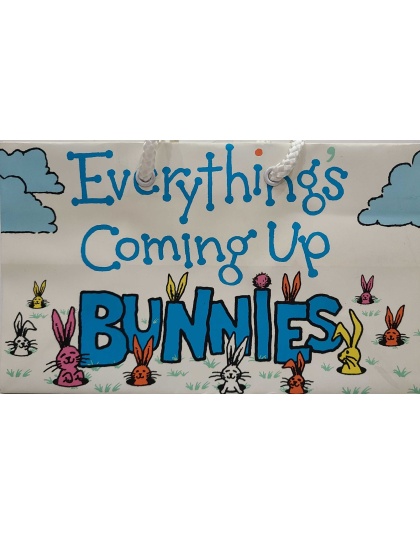 Peacock Papers Everything Coming Up Bunnies Gift Bag