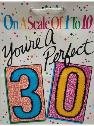 Peacock Papers On A Scale of 1 to 10 You're A Perfect 30 Gift Bags