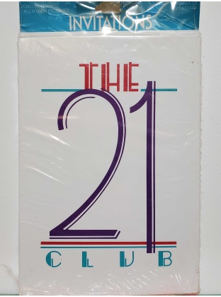 Recycled Paper Products 21st Birthday Invitations - 8 count