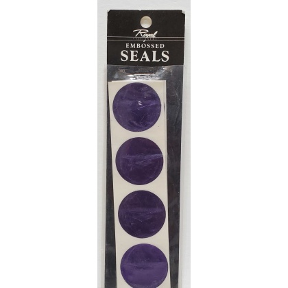 Royal Stationary Embossed Seals - Purple Graduation 16 count