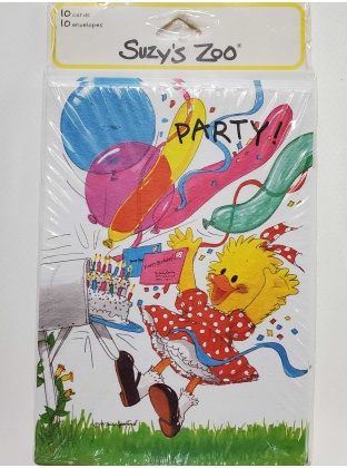 Suzy's Zoo Baby Chicken Party Invitations - 10 count