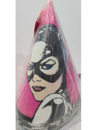 Unique Catwoman Party Hats - 8 count