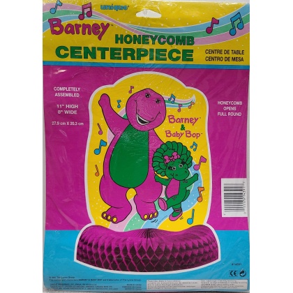 Unique Honeycomb Centerpiece Barney & Baby Bop