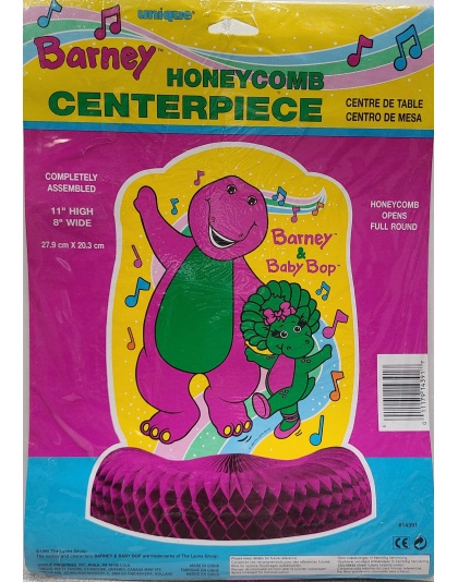 Unique Honeycomb Centerpiece Barney & Baby Bop