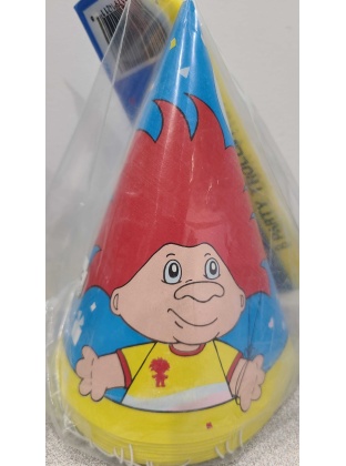 Unique Troll Party Hats - 8 count