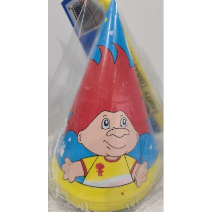 Unique Troll Party Hats - 8 count