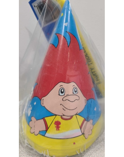 Unique Troll Party Hats - 8 count