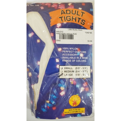 WHITE Adult Tights