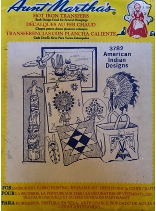 Aunt Martha's American Indian Designs Hot Iron Transfer