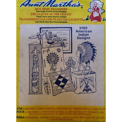 Aunt Martha's American Indian Designs Hot Iron Transfer