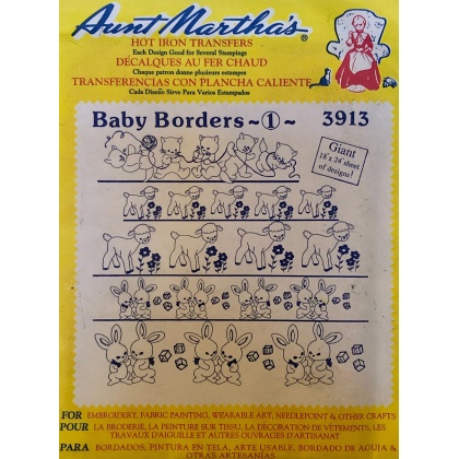 Aunt Martha's Baby Borders - 1 Hot Iron Transfer