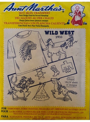 Aunt Martha's Wild West Hot Iron Transfer