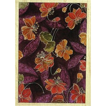 Batik Island Floral stamp for scrapbook or stamping stamp for scrapbook or stamping