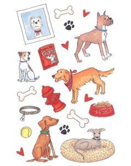 Mambi Minis Stickers 4-1/2X6 3 Sheets/Pkg Dogs