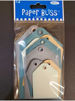 Paper Bliss Embellish - Breeze Chalked Look Tags