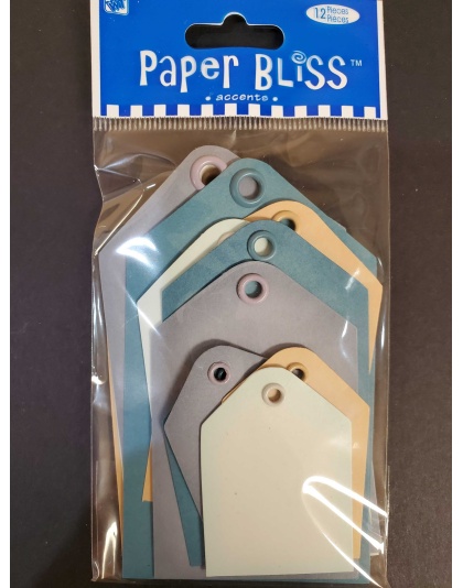 Paper Bliss Embellish - Breeze Chalked Look Tags