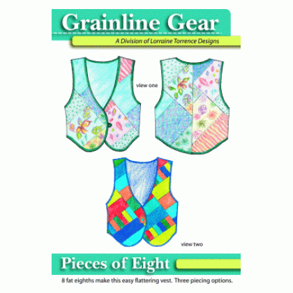 Piece of Eight flattering vest by Grainline Gear 1502