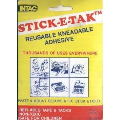 Stick-e-tak reusable kneadable adhesive