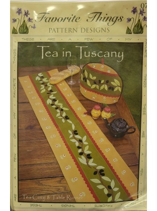 Tea in Tuscany Tea Cozy and Table Runner Pattern by Favorite Things