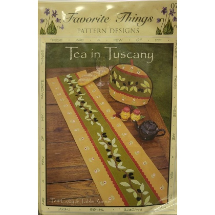 Tea in Tuscany Tea Cozy and Table Runner Pattern by Favorite Things