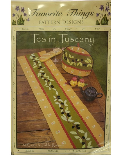 Tea in Tuscany Tea Cozy and Table Runner Pattern by Favorite Things
