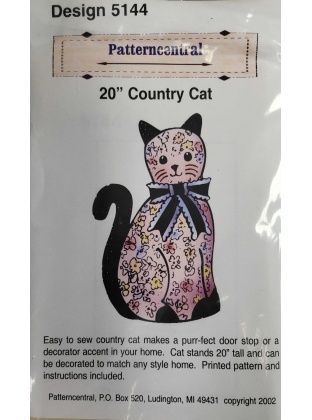 20 inch Country Cat sewing pattern