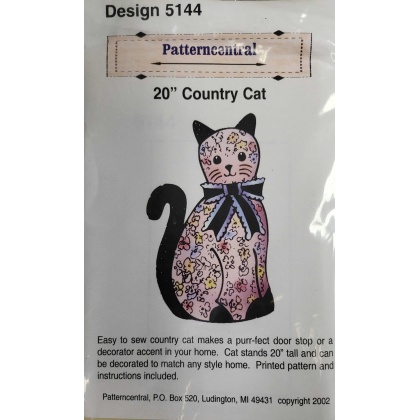 20 inch Country Cat sewing pattern