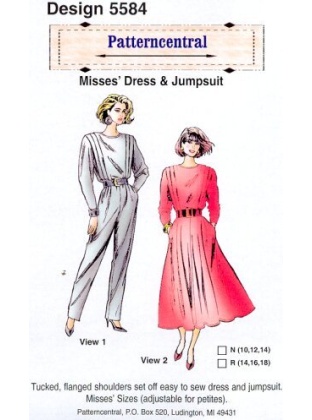 Misses Dress & Jumpsuit sewing pattern