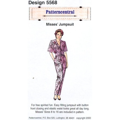 Misses Jumpsuit sewing pattern Size 8-16