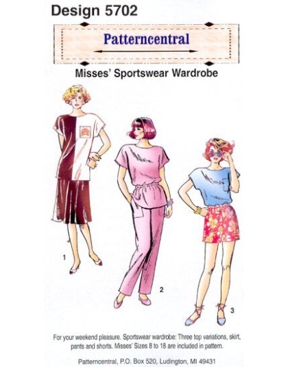 Misses Sportswear Wardrobe sewing pattern