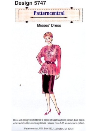 Misses dress sewing pattern by Patterncentral