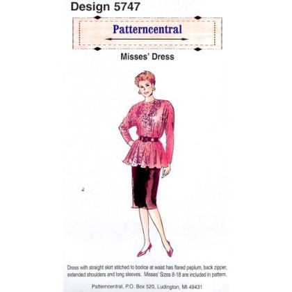 Misses dress sewing pattern by Patterncentral