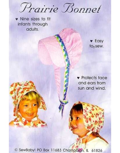 PRAIRIE BONNET sewing pattern by SewBaby