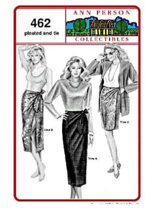 Pleated and Tie Wrap Skirts Sewing Pattern by Stretch and Sew