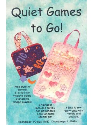 QUIET GAMES TO GO sewing pattern by SewBaby