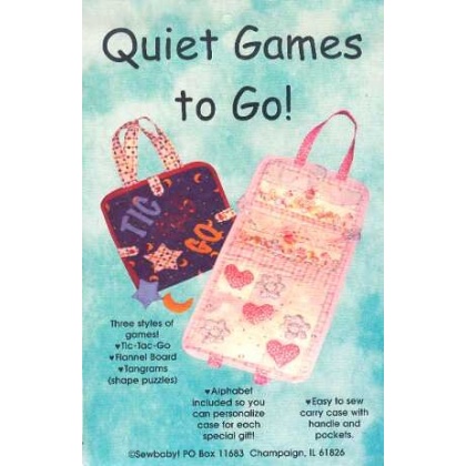 QUIET GAMES TO GO sewing pattern by SewBaby