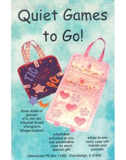 QUIET GAMES TO GO sewing pattern by SewBaby