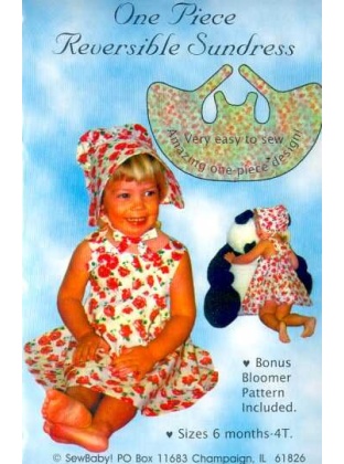 REVERSIBLE ONE-PIECE SUNDRESS sewing pattern by SewBaby