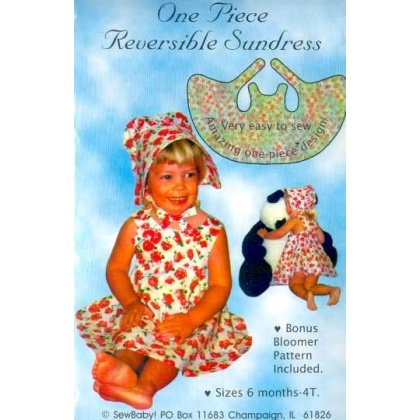 REVERSIBLE ONE-PIECE SUNDRESS sewing pattern by SewBaby