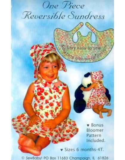 REVERSIBLE ONE-PIECE SUNDRESS sewing pattern by SewBaby