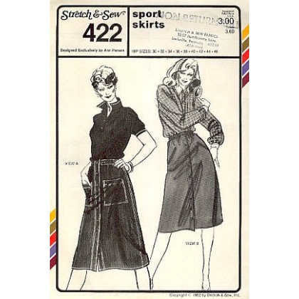 Sport Skirts Sewing Pattern by Stretch and Sew 422